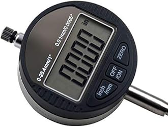 Digital Dial Indicator 0.01mm/.0005'' Digital Probe Indicator Dial Test Gauge Range 0-25.4mm/1'' Dial Test Indicators Electronic Indicator Gauge