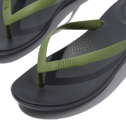 Chanclas de mujer Fitflop Iqushion de alta gama con sofisticado acabado perlado brillante 4