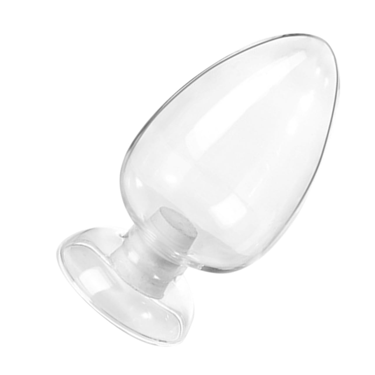 Cabilock 3 Piezas botella de vidrio terrario terrarium tarro de muestra botella cónica transparente cónico botella de corazón de pollo botella de semillas frasco gel de sílice