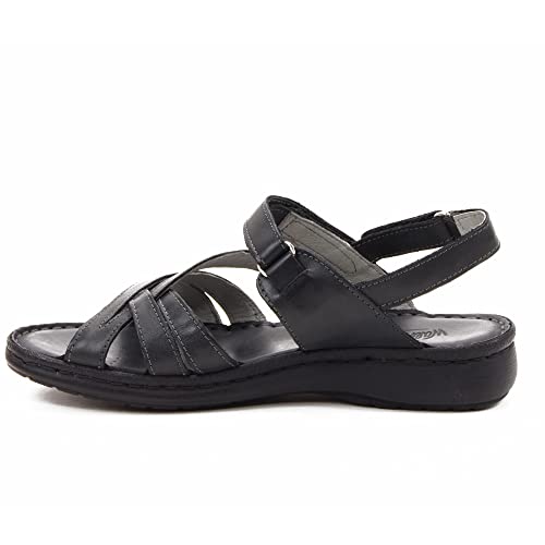 WALK & FLY - SANDALIA 16170-N para: Mujer color: NEGRO talla: 38