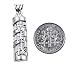 AJDesign Mezuzah Necklace Pendant Spiral Shema Yisrael and Scroll in 925 Sterling Silver with Chain (20)