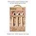 Nuby Eco-Friendly Natural Rice Husk 3 Piece Spoon Set- 3 Pack, 6+ Months- Fully Compostable and Biodegrable