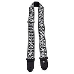 Perris PTWS6724 Sangle pour Guitare Jacquard Noir/Blanc Tribal - Les Beatles, Paul McCartney, John Lennon, RIngo Starr, George Harrison Perris PTWS6724 Sangle pour Guitare Jacquard Noir/Blanc Tribal – Image 7