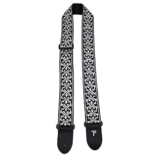 Perris PTWS6724 Sangle pour Guitare Jacquard Noir/Blanc Tribal - Les Beatles, Paul McCartney, John Lennon, RIngo Starr, George Harrison Perris PTWS6724 Sangle pour Guitare Jacquard Noir/Blanc Tribal – Image 7