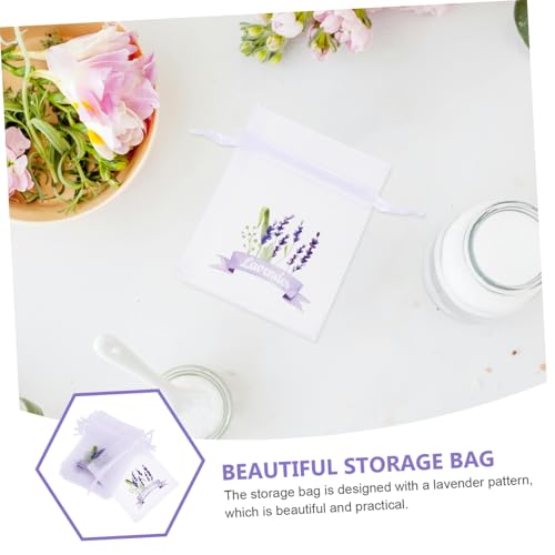 Bolsas de malla con cordón 20 pzas para lavanda miniatura 3