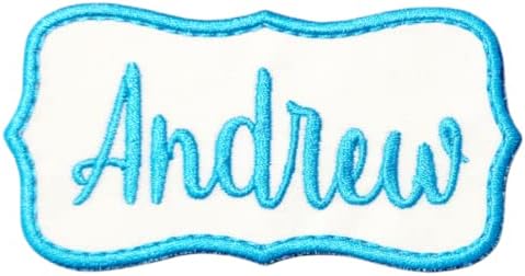 Name Patch Iron-on or Sew-on Applique Embroidered Patch for Uniform, Backpack, Christmas Stocking, Easter Basket, Wedding, School