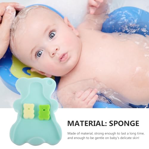 Image of Totority Newborn Bath Seat Baby Bath Pad with Sponge Support Non Slip Baby Support for Tub and Sink Breathable Machine Washable Infant Sponge Mat 19.68 X 11.81 X 1.57 in