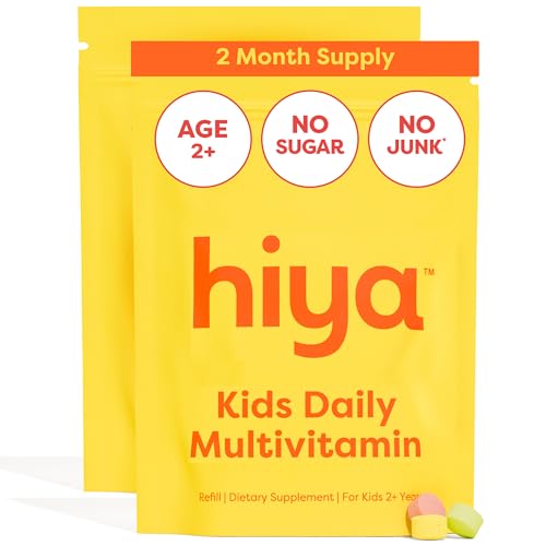 HIYA Kids Multivitamin Tablets 60 Day Refill Supply for Toddlers & Kid