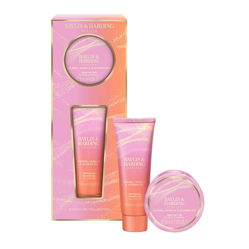 Baylis & Harding Jojoba, Vanilla & Almond Oil Indulgent Body Pamper Duo Gift Set - Vegan Friendly