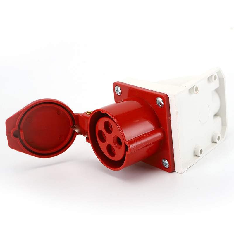 IEC60309 Waterproof CEE Industrial Connector Socket 4Pin 16A 380V-415V 3P+E IP44 (Type-1）(Type-5）