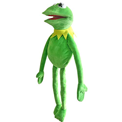 Fantoche de sapo Kermit da Vurezza, show dos Muppets, sapo macio de pelúcia para meninos e grils pre