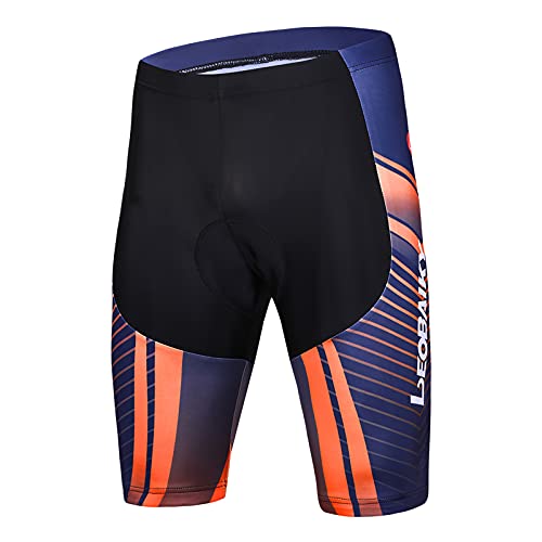 Mars Jun Radlerhose Herren mit 4D Gepolsterte Fahrradhose Kurze Atmungsaktiv MTB Hose Schnelltrocknende Elastische Radhose Cover