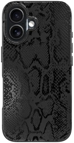 Coque iPhone 16 magnétique SCORPIFY avec motif serpent pour femmes et hommes