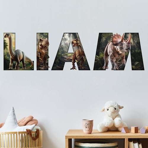 Vinilo decorativo personalizado dinosaurio para pared