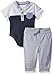 Calvin Klein Baby Boys' Hooded Bodysuit and Pant Set