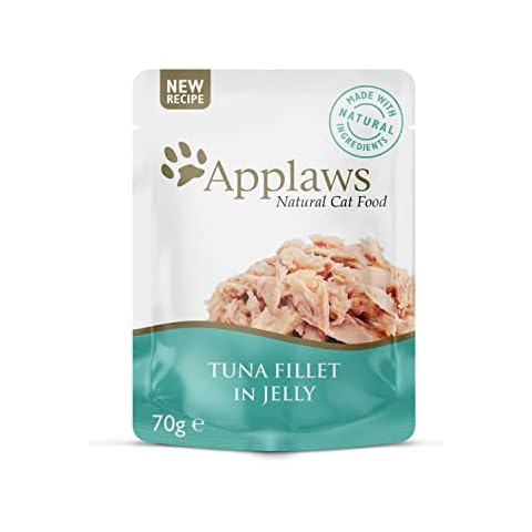 Applaws Natural Wet Cat Food Tuna in Jelly Pouch for Adults Cats 16x 70g Pouches Cover