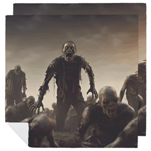 Many Zombie Servilletas de Tela 2 PCS miniatura 1
