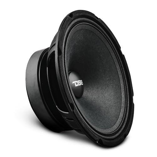 DS18 8PRO400MR-4 8” Mid-Range Loudspeaker 200 Watts RMS, Max Power 400 Watts, 4-Ohm, High Sensitivity 104 dB, Great for Professional Sound System, Midrange Car/Truck Speaker 8" - Single