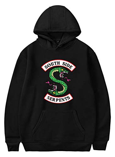 HUASON Riverdale Pullover Mädchen Langarm Kapuzenpullover mit klassischem Logo Southside Serpent Pulli Bunter Mode Hoodie(L) Cover