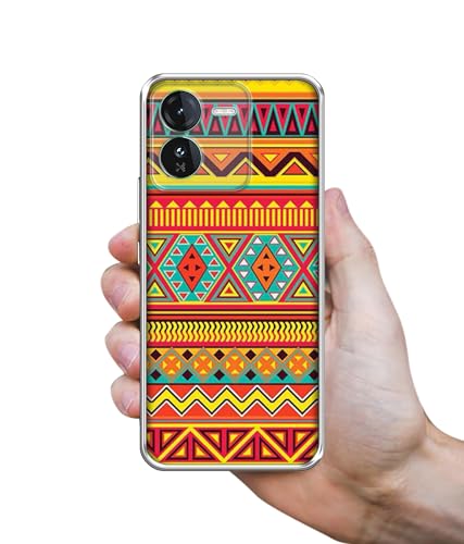 Image of Artistic Rangoli Design Printed Silicon Soft TPU Back Case Cover for iQOO Z9 5G
