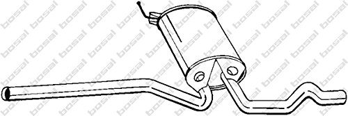 Preisvergleich Produktbild Bosal 282-703 Mittelschalldämpfer