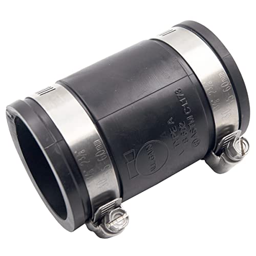 Supplying Demand 86001 Rubber Coupling With Stainless Steel Clamps 1-1/2 Inch #TOP4