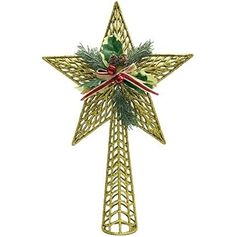 Cheerful Bargains Gold Star Tree Topper Cover