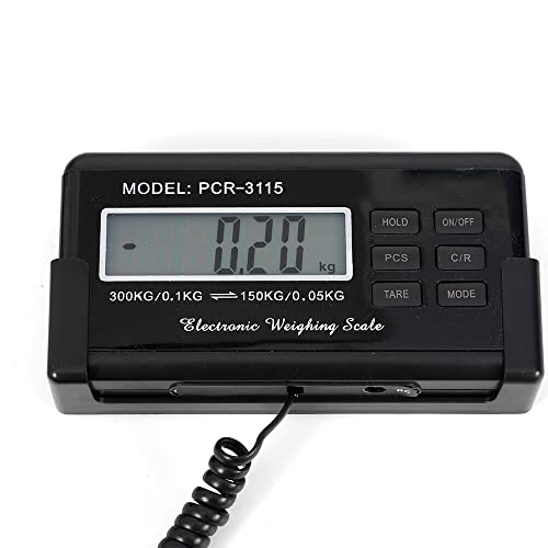 Báscula de plataforma de acero inoxidable de 103x53 cm con pantalla LCD externa 4