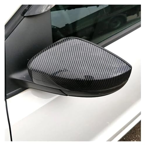 Capuchon rétroviseur pour VW Polo réparation coque rayée look carbone noir