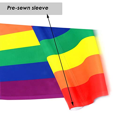 Lgbtq Gay Pride Rainbow Garden Flags -Lgbt Yard Small Flag 12.5X18 Inch Double Sided For Lgbtq Lesbian Gay Transgender #TOP3