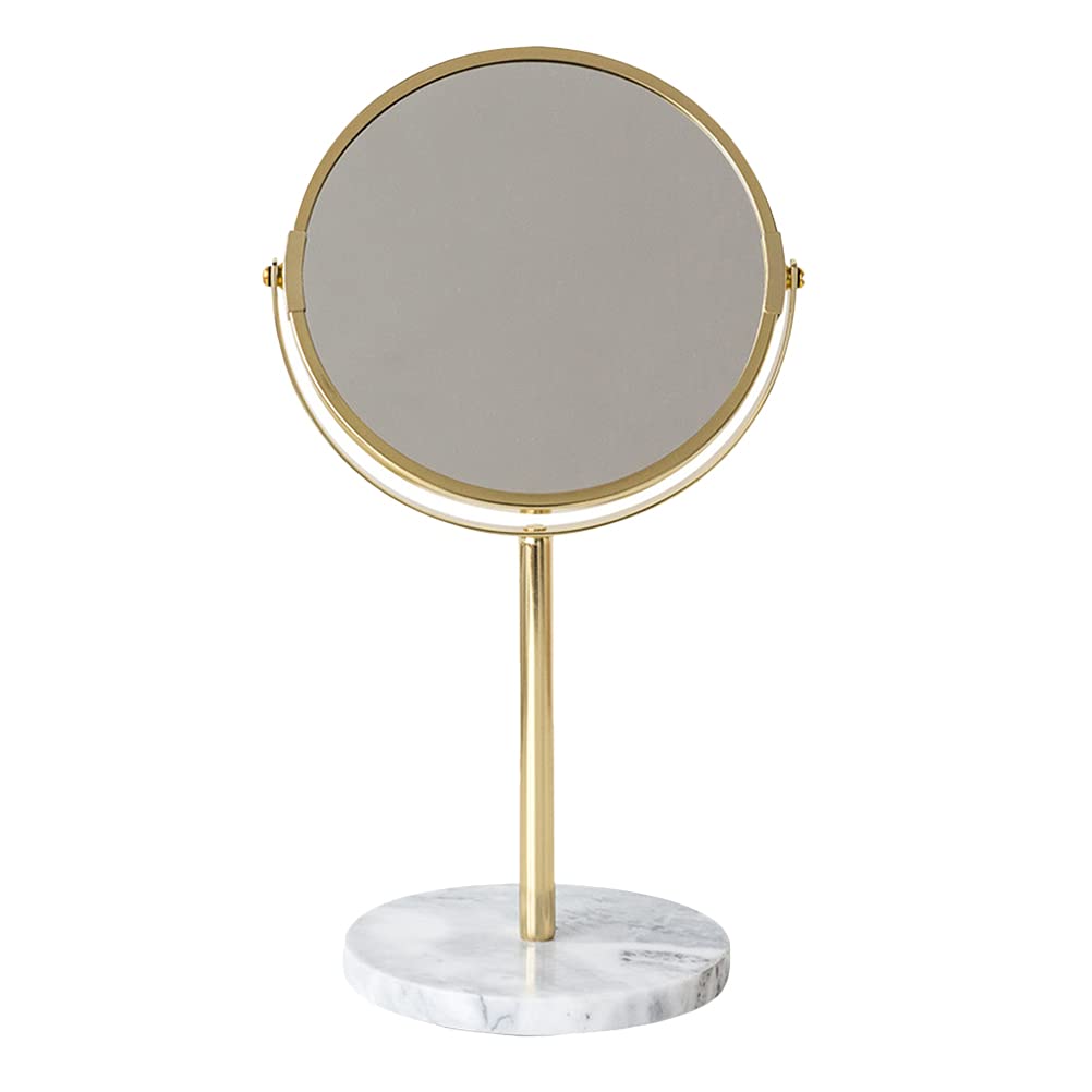 Espejo de escritorio giratorio para maquillaje y decoración del hogar