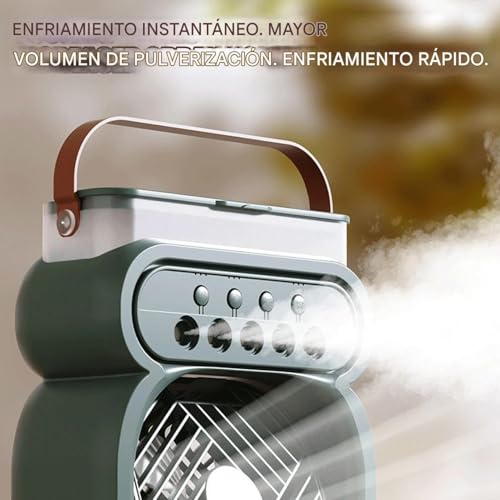 Ventilateur de brumisation portable USB à 3 vitesses avec veilleuse intégrée - 8