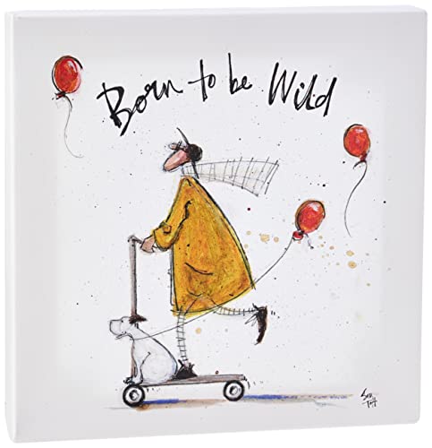 Sam Toft Toile imprimée 30 x 30 cm (Born to be wild)
