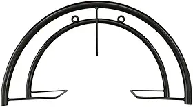 NG SHOP Suporte de Mangueira em Aço para Parede Organizador Jardim Área Externa Lavável Resistente Fixo Decorativo Preto
