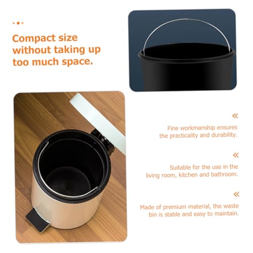 Caneca de basura con pedal y tapa para baño miniatura 7
