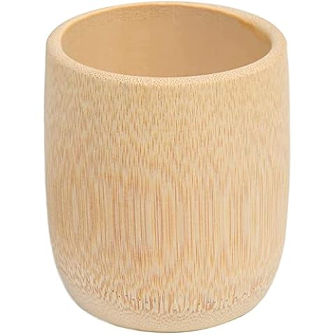 Mysummer 1PCS Bamboo Wood Cup Wooden Tea Cup Natural Bamboo Tea Cup Coffee Mug Wine Mug Camping Cup Travel Coffee Mugs Craft Tea Drinking Cup Gift Outdoor Mug Cover