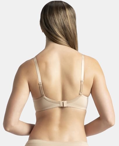 Image of Jockey 1816 Women Wirefree Padded Soft Touch Microfiber Elastane Stretch Full Coverage T-Shirt Bra with Lace Styling