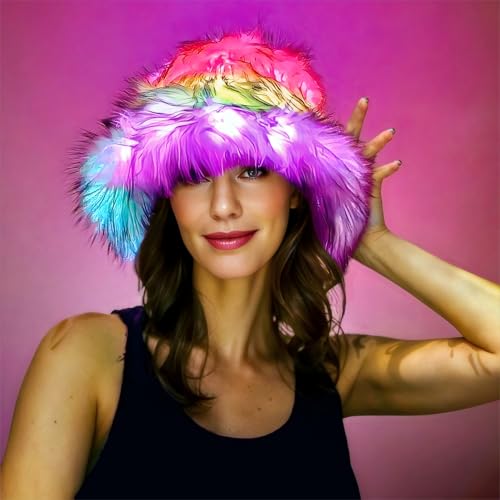 M Manjecos LED Light-Up Bucket Hat