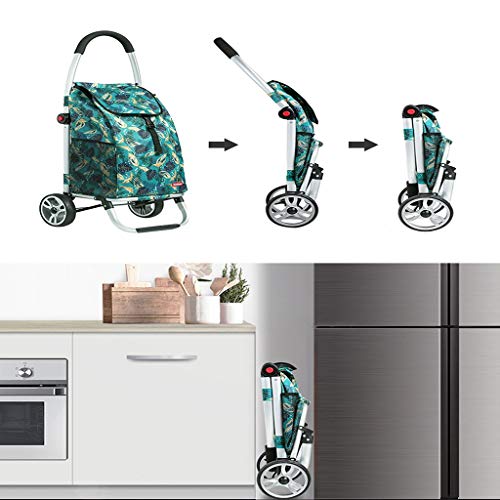 Carrito plegable de aluminio para compras portátil miniatura 4
