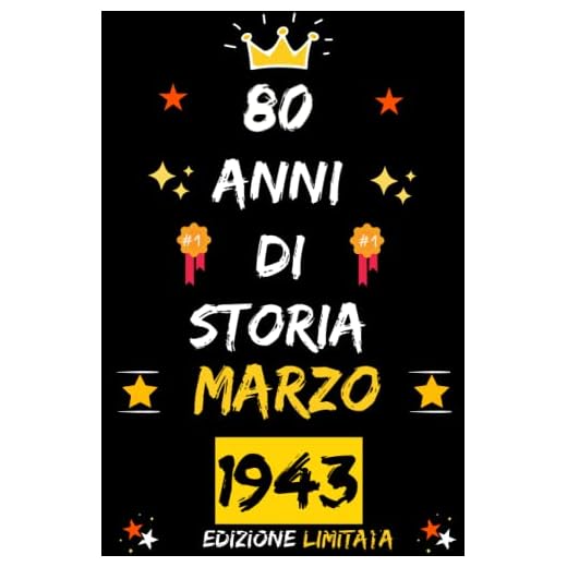 CUADERNO, 80 AÑOS DE HISTORIA MARZO 1943 EDICIÓN LIMITADA: Regalo de 80 cumpleaños para mujeres y hombres, ideas de 80 cumpleaños... un cumpleaños... ... regalo de 80 cumpleaños para él/ella.