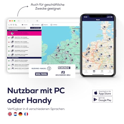 Loca 2 GPS-Tracker - Kein Abonnement oder SIM-Karte - 3 Jahre Battereilebensdauer - Wasserdicht - Auto, Motor, Wohnmobil, Fahrrad & Boot - Abdeckung EU + 130 Länder