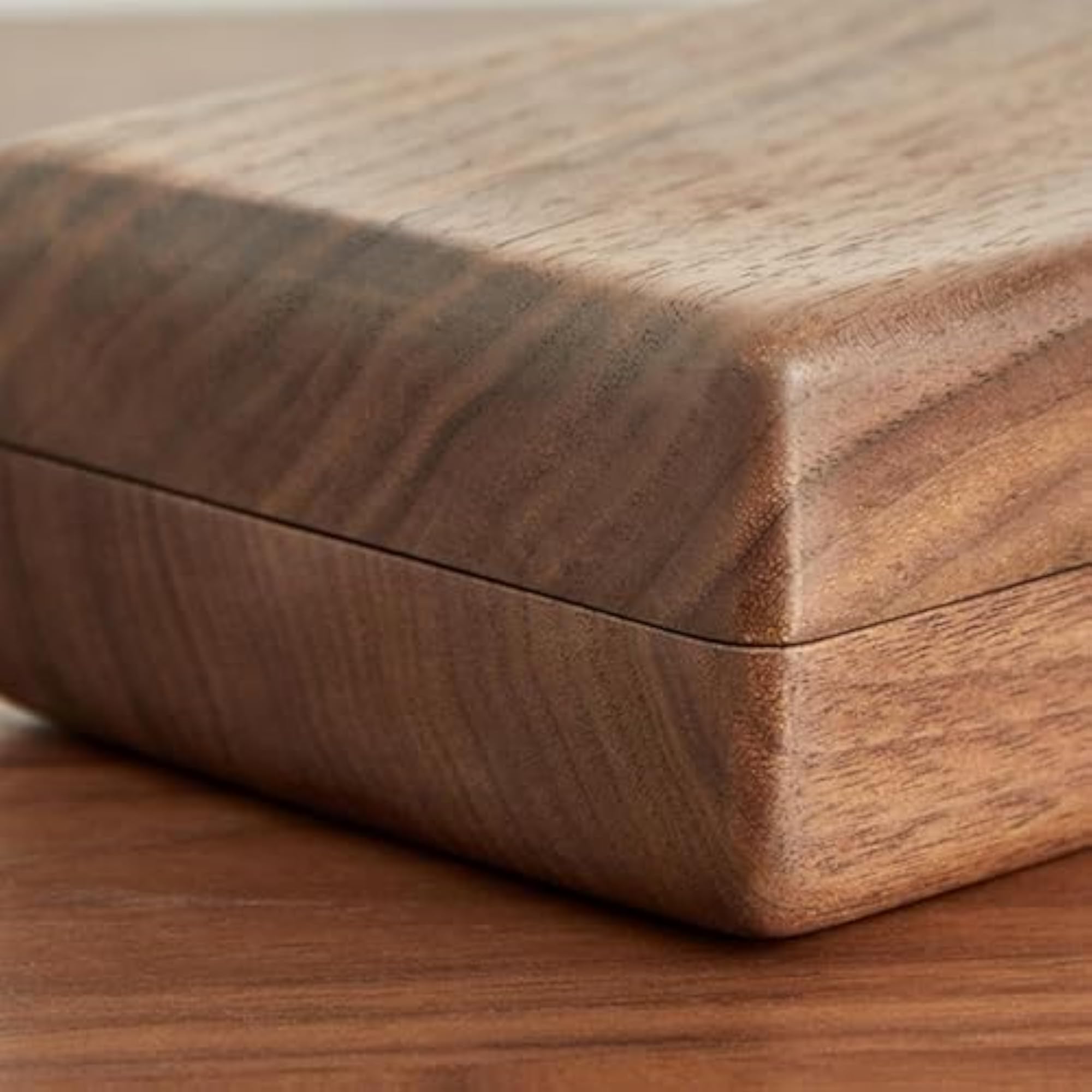 Wood Trinket Storage Box Desktop Organizer