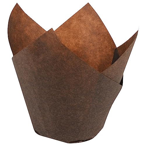 Hoffmaster 611101 Small 3-4 Oz. Chocolate Tulip Cups - 2500 / CS
