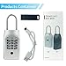 KENRONE Smart Outdoor Key Lock Box, Fingerprint/Tuya APP/Password/Emergency Key Unlocked, APP Wireless Remote Unlocking, Smart Home Keys Car Key Box