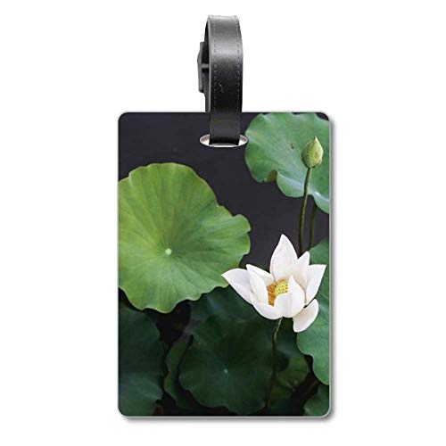 Étiquette valise feuille de lotus pour ne plus jamais confondre son bagage sur le tapis