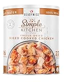 Simple Kitchen Freeze Dried Diced Chicken – 16 Servings for Family Meal Prep, Gluten Free & Dehydrated Survival Just Add Water Canned Food, for Camping Meals, Backpacking & Hiking, #10 Can Package