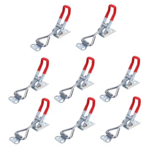 HOMSFOU 8 Pcs Log Heavy Duty Toggle Clamp Quick Release Iron Latch for Door Box Case