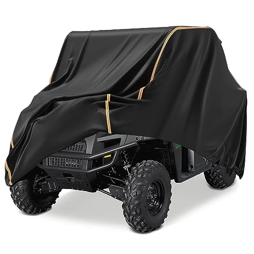 Goottan UTV Cover, 210 D Heavy Duty Outdoor Storage Waterproof Vehicle Covers Fits for Can Am Defender Polaris Ranger Commander Rhino Pioneer Kawasaki Mule Teryx 2-3 Seaters