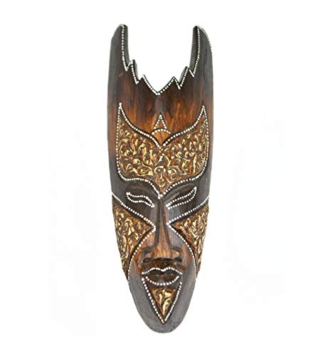Masque en Bois 30cm - décoration Ethnique Chic Style Africain.