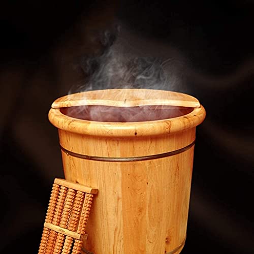 Spa de pies de madera con masaje y tapa 41 cm miniatura 4